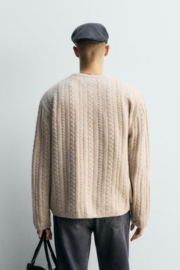 CABLE-KNIT SWEATER - Zara фото 3