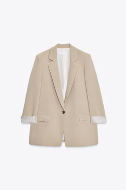 PRINTED CUFF BLAZER - Zara фото 6