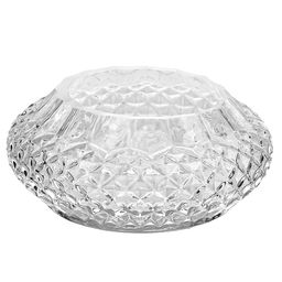 Ваза для цветов стеклянная "Хильда-3" 0,25л, д14,5см, h6см, малая, текстурная (Россия)