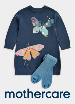 Mothercare / Платье вязаное и колготки в комплекте