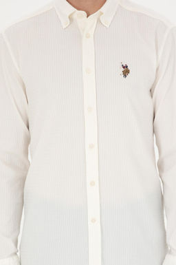 U. S. Polo Assn / Мужская рубашка с длинным рукавом Stone - U.s. polo assn фото 6