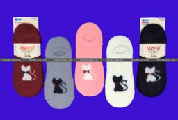 Цена за 10 пар. МИНИBS носки женские укороченные ангора НОРКА ШЕРСТЬ Кошечка 37-41 (фактически 37-41) - Weiwei фото 9