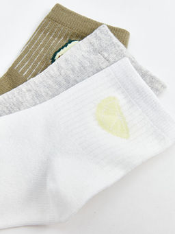 Bask?l? Kad?n Soket ?orap 3l?