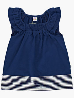 Футболка для девочки UD 1537 синий - Mini maxi фото 2