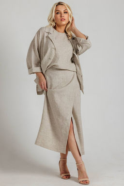 Блузка 4523/01/Бежевый - Rise фото 5