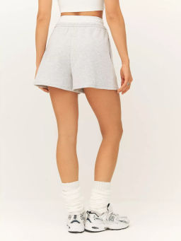 Шорты с высокой посадкой и двойным поясом с регулирующим шнуром - NEVERLATE фото 6