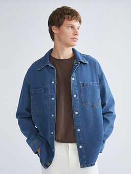 Rahat Kal?p Uzun Kollu Erkek Jean G?mlek