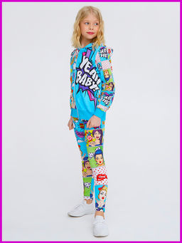 Толстовка "Поп-Арт",морская волна