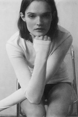 EMBROIDERED LONG SLEEVE T-SHIRT - Zara фото 6