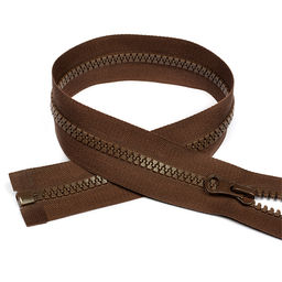 Молния Mzip трактор №5 1 замок усил.зв., 50см, цв.F303 коричневый уп.10шт