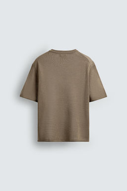 STRUCTURED KNIT T-SHIRT - Zara фото 8