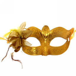 Цена за 4 шт. Маска "Леди Кокетка" с цветком, микс цветов