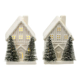 Фигурка декоративная с подсветкой "Домик", L6 W7,5 H9 см, LR44 2 шт.