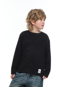 Базовый лонгслив для мальчика 22-6007 белый - Mini maxi фото 29