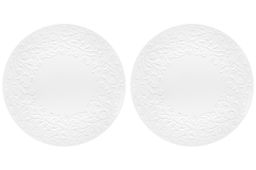 Набор тарелок 2 пр. 26*26*2,5 см "Веточки-цветочки"