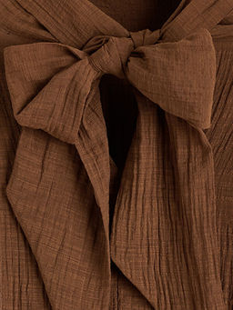 Dik Yaka Dokulu Bluz