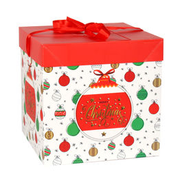 Цена за 12 шт. Коробка подарочная 15x15x15 см складная / 127-S /уп 12/840/Новый год - Галеонтрейд фото 3
