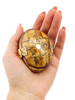 Шкатулка с инкрустацией (кость) №Шк120/1 - Ганг фото 4