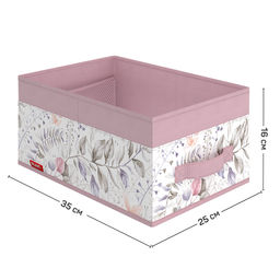 Короб стеллажный без крышки, 35*25*16 см, BOTANIC LILAC, шт - Valiant фото 2