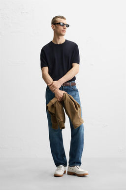 REGULAR FIT KNITTED T-SHIRT - Zara фото 9