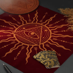 Скатерть для гадания бархатная Всевидящее око, 50х50 см, 16+ - Лас играс фото 3