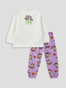 Bisiklet Yaka Paw Patrol Bask?l? K?z Bebek Sweatshirt ve E?ofman Alt 2li - Waikiki фото 2