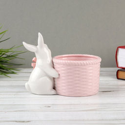 Фигурка кашпо розовое Кролик / 19083-2P /уп 24/ - Галеонтрейд фото 3