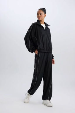 DeFactoFit Wide Leg Genis Paca Cepli Dokuma Pantolon