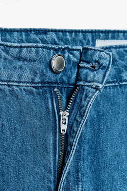 Z1975 WIDE-LEG MID-WAIST PLEATED JEANS - Zara фото 7