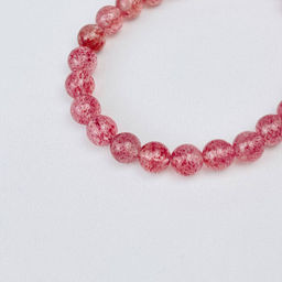 Браслет из Клубничного кварца 17 см - Радуга самоцветов фото 2