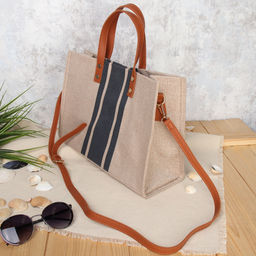 Сумка 33x13x25 / BLY-105 /уп 80/серая полоса - Галеонтрейд фото 6