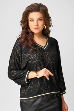 Джемпер FITA 20722 черно-золотистый