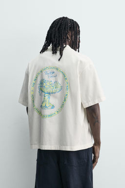 CAMISA RELAXED FIT LYOCELL - ALGOD?N ESTAMPADOS / Blanco roto - Zara фото 3