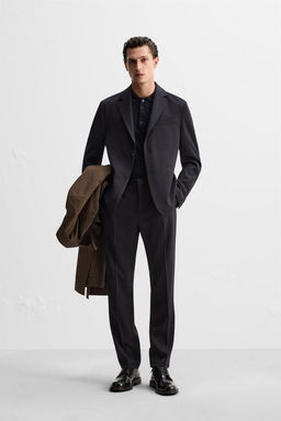 100% WOOL SUIT BLAZER