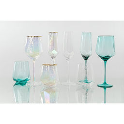 Бокалы для шампанского Magistro «Дарио», 180 мл, 7×27.5 см, набор 6 шт., стекло, перламутровые