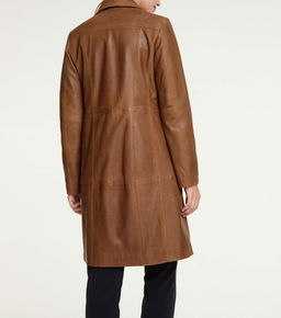 Кожаное пальто, нуга - Heine фото 4