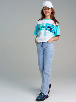 12421930 Фуфайка для девочек (футболка)