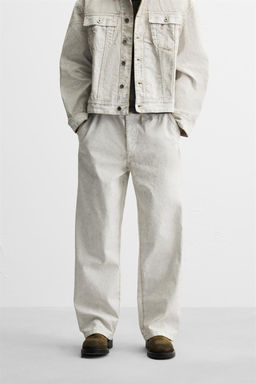 LIMITED EDITION WAXED TROUSERS - Zara фото 2