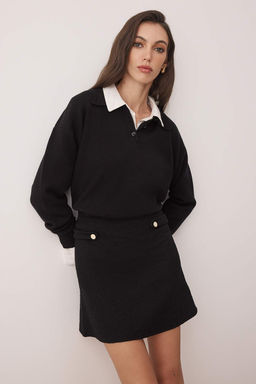 Siyah Etek TWOAW26ET00086 - Trendyolmilla фото 2