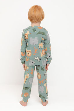Crockid _ К 1552/холодная мята,веселый зоопарк пижама д/дет яс  фото 4