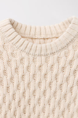 CABLE KNIT WOOL JUMPER LIMITED EDITION - Zara фото 3