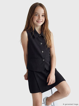 K?z ?ocuk Klasik Yelek