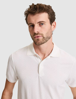 Beyaz Slim Fit Polo Yaka Ti__rt