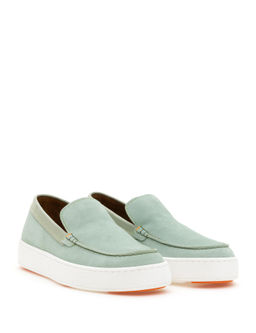 Mint Ye_ili %100 Deri Loafer Ayakkab_