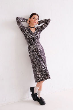 11437 Платье чёрно-серое - Martichelli фото 3