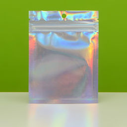 Цена за 100 шт. Пакет Zip - lock ПЭТ, иридисцентный, со сплошным окном, плоский, еврослот 9×12 см