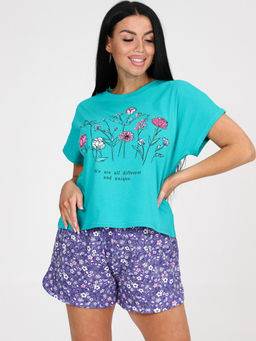 231 ПИЖАМА ЖЕНСКАЯ (шорты) - А-дина фото 2