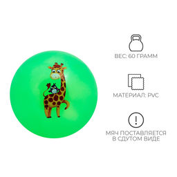 Цена за 2 шт. Мяч детский ZABIAKA, d=22 см, МИКС