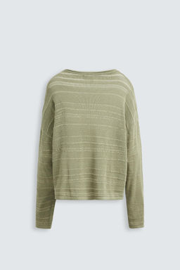 STRIPED JACQUARD SWEATER - Zara фото 9