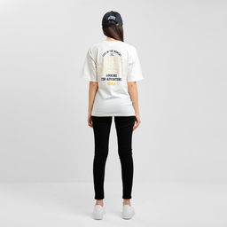 Футболка женская Mist Old School, размер 42, молочная